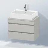 Duravit DuraStyle 70x47,8cm, betongr ma, f Kons, 2 Schub.