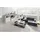 Hom ́in Vitrine CAMRON 69,5 x 209 x 42,5 cm Grau/Weiß
