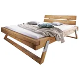 Casamia Massivholzbett Balkenbett Doppelbett Massivholz Casaletto 140/160/180/200 x 200 cm Pi 162 cm x 225 cm x 87.5 cm