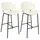 Beliani Set mit 2 Barstühlen KIANA Hellbeige