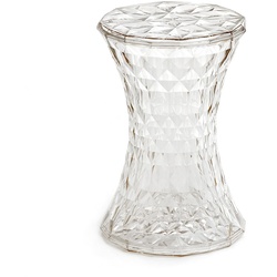 Kartell - Stone Beistelltisch und Hocker, transparent