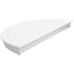 Tortenplatte Halbkreis Melamin weiß Ø 32 cm