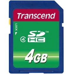 Transcend SDHC               4GB Class 4