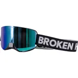 Broken Head Motocross-Brille Magnetic-Struggler Blau Verspiegelt