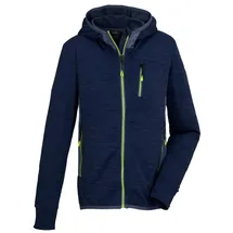 KILLTEC Jungen Powerstretchjacke mit Kapuze KOS 159 BYS FLX JCKT, dunkel ozean, 164,