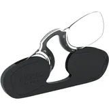 Nooz Ärmellose Lesebrille für Damen & Herren – Ultra-leichte 6g - Presbyopie Brille mit Schlüsselbund-Etui – Verschiedene Sehstärken & Farben, Made in France - Schwarz - +1 - +1.00