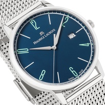 MAURICE LACROIX Eliros Date Edelstahl Leder 40 mm EL1118-SS00E-420-C Set