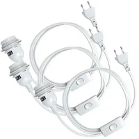 EAZY CASE - 3x Lampenfassung E27 mit Kabel [MIT