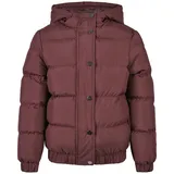 URBAN CLASSICS Hooded Puffer Jacket Rot 122/128
