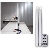 Star Trading LED Kerze Flamme Slim 29 cm weiß