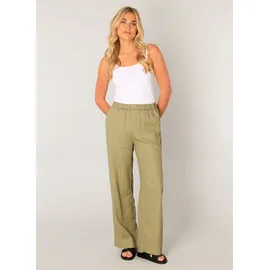 Base Level Yul Leinenhose lässig Grün 44