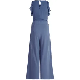 Vera Mont Damen Jumpsuit mit Volant Blue Stone,42 - 42
