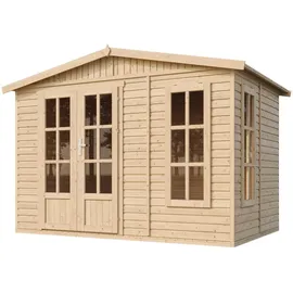 TIMBELA Gartenhaus 1,99 x 3,32 m Beige