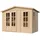 TIMBELA Gartenhaus 1,99 x 3,32 m Beige