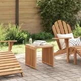 vidaXL Garten Beistelltisch 45x42,5x45 cm Massivholz Teak