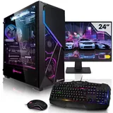 Megaport Komplett 24" Set Gaming PC Striker AMD Ryzen 7 5700X - RTX3060 12GB - 32GB RAM - 1TB M.2 SSD - Windows 11 - 45-DE