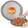 Kadax Pizzaform aus Antihaftschicht, Pizzablech mit komfortablen Griffen, Backblech,