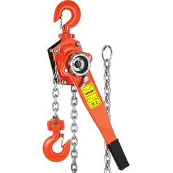 VEVOR Kettenzug 1.5m Kran Kette Hebezug 1500KG Hebelzug Flaschenzug Ratschenzug Flaschenzug Kettenzug 1.5Ton Lever Chain Hoist Hebel Seilzug Kran