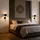 ideoon lights Elegante LED Wandleuchte (120 lm) 2er-Set Schwarz