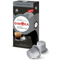 Gimoka Kaffeekapseln Espresso Ristretto, Intensität 11/13-100 Kapsel aus Aluminium - Kompatibel mit Nespresso* Haushalts-Espressomaschinen - 100 Stück (10 x 10 Getränke) - Hergestellt in Italien