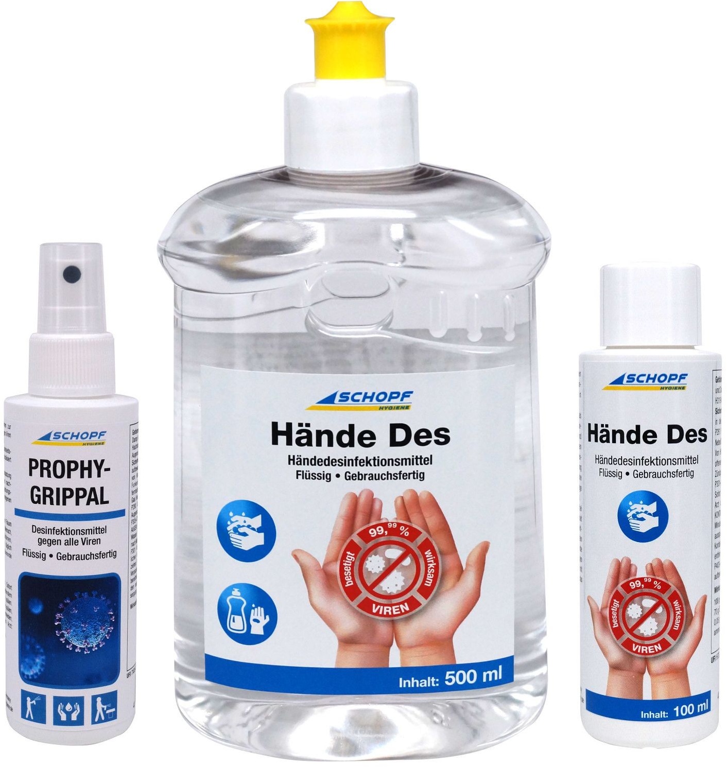 Schopf Desinfektions-Set für Hände & Flächen 700 ml