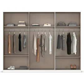 Rauch »Kleiderschrank Schrank Garderobe AGORDO TOPSELLER Schlafzimmer«, (in zwei Griff-Farben mit Dekor- oder Hochglanzfront), durchdachte Innenausstattung, in 6 Breiten und 2 Höhen MADE IN GERMANY, grau