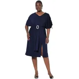 Ulla Popken Midikleid, in marine | Gr.: 46-48