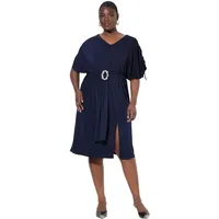 Ulla Popken Midikleid, in marine | Gr.: 46-48