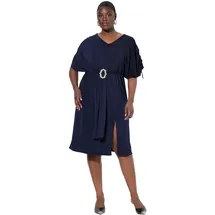 Ulla Popken Midikleid, in marine | Gr.: 46-48