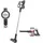 Clean Maxx CLEANmaxx Akku-Zyklon-Staubsauger Digital-Display & anthrazit/silber/rot | Allergikerfreundlich durch 3-fache Filterung | Ideal für Teppiche, Autositze, Tastaturen etc. | Inkl. Wandhalterung | Laufzeit bis zu 40 Min.