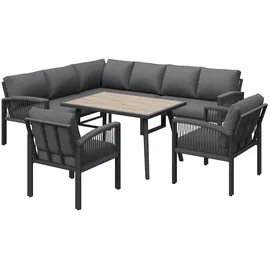 stilvora Garten-Lounge-Set 8-tlg. Grau