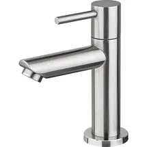 IBERGRIF Kaltwasserhahn Waschbecken Einhebel Edelstahl