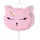 Partydeco Piñata Katze 27x35x9 cm Rosa