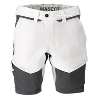 Mascot Stretch-Shorts "22149-605" Customized - 29C64 - weiß/anthrazit
