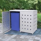 Mülltonnenbox Müllbox Mülltonnenverkleidung Mülltonne Gartenbox Edelstahl vidaXL