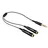 DeLock Audiokabel Mini-Phone Stereo 3,5mm (M) - Mini-Phone Stereo 3,5mm (W) 0,25m schwarz