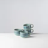 gipfelstück Kaffeetasse 0,22 l Blau-Grün 4 St.