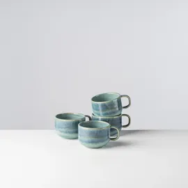 gipfelstück Kaffeetasse 0,22 l Blau-Grün 4 St.
