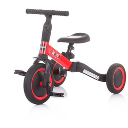 Chipolino Dreirad Smarty 2 in 1 Laufrad Gummireifen umbaubar Pedale verstellbar rot