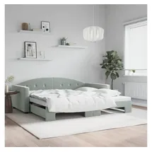 vidaXL Tagesbett 100 x 200 cm Hellgrau