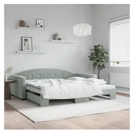 vidaXL Tagesbett 100 x 200 cm Hellgrau