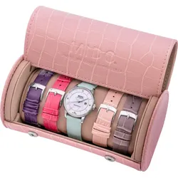 Mido Baroncelli Signature Lady Colours M037.207.16.106.00 - Diamanten,perlmutt silber,grau,mint,pink,rosa,violett - 30mm