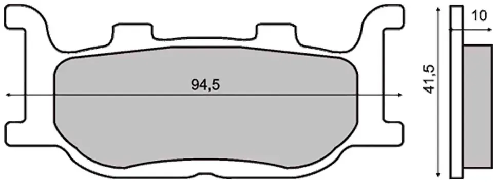 Rms Yamaha Tdr 125cc 225100413 Sinterbremsbeläge - Multicolor - One Size