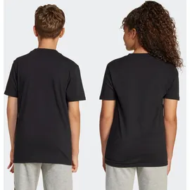 adidas - Kid's Linear TEE 160 - T-Shirt Gr. 140 grau/schwarz