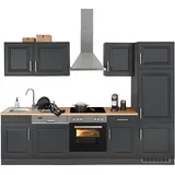 kochstation KS-Stockholm Küchenzeile 280 x 60 x 0 cm grau