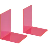 Maul Buchstütze Acryl 10x10x13 cm Pink 2 St.