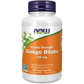 NOW Foods Ginkgo Biloba Double Strength 120 mg veg Kapseln 100 St.