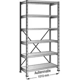 Scholz 431103 Aktenregal 100,0x228,0x30,0 verzinkt