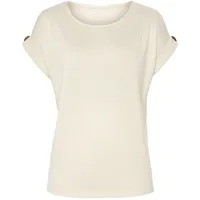 LASCANA Kurzarmshirt Damen creme Gr.44/46