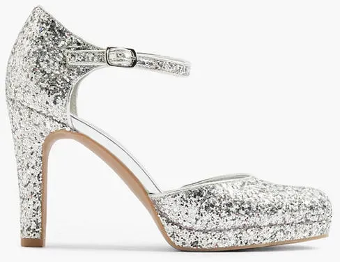 Spangenpumps - Damen - silber